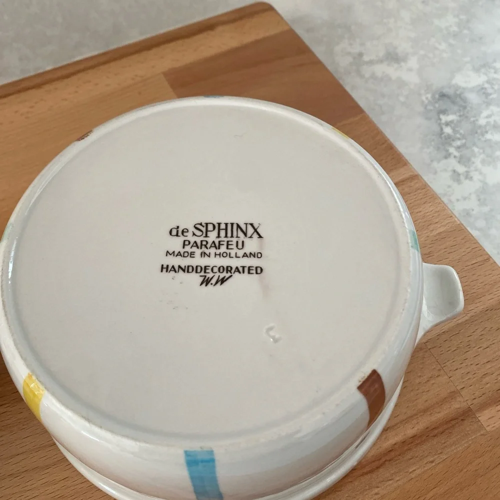 Vintage De Sphinx Parafeu Holland Casserole dish and bowl - Picture 4 of 9